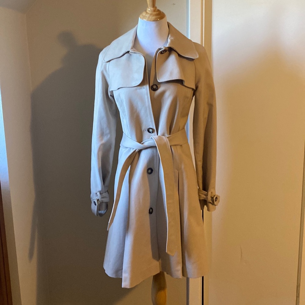 Reiss classic beige trench coat size small